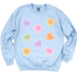TRI DELTA- Candy Hearts Sorority Crewneck Sweatshirt