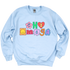 CHI O- Patchwork Sorority Crewneck Sweatshirt