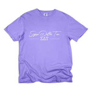 SDT- Greek Letters and Script Tee