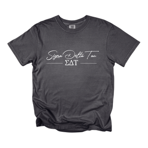 SDT- Greek Letters and Script Tee