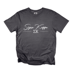 SK- Greek Letters and Script Tee