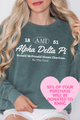 ADPI- Oval Greek Letters Philanthropy Comfort Colors Sweatshirt