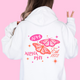 Sparkly Butterfly Hooded Sorority Sweatshirt