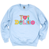 TRI DELTA- Patchwork Sorority Crewneck Sweatshirt