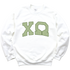 CHI O- Green Polka Dots Greek Letters Crewneck Sweatshirt
