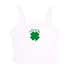 SK- Lucky Clover Cropped Tank