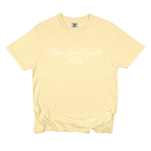 AGD- Greek Letters and Script Tee