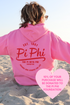 PI PHI- Pink and Red Circle of Philanthropy Hooded Sweatshirt