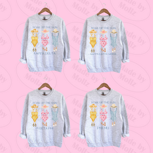 Soak Up The Sun Gildan Crewneck Sweatshirt