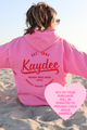 KD- Pink and Red Circle of Philanthropy Hooded Sweatshirt