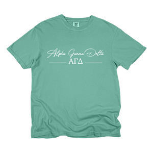 AGD- Greek Letters and Script Tee