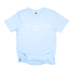 AGD- Greek Letters and Script Tee