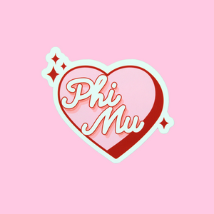 Retro Love Sorority Sticker