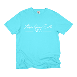 AGD- Greek Letters and Script Tee