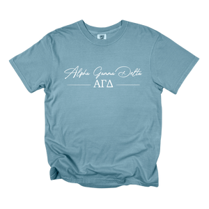 AGD- Greek Letters and Script Tee