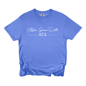 AGD- Greek Letters and Script Tee