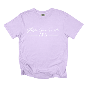 AGD- Greek Letters and Script Tee