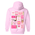 THETA- Pink Matchbox Sorority Hooded Sweatshirt