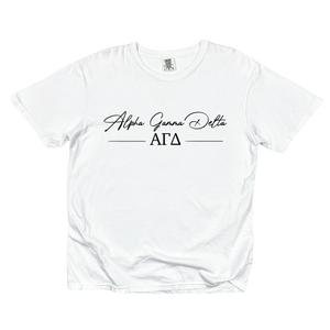 AGD- Greek Letters and Script Tee