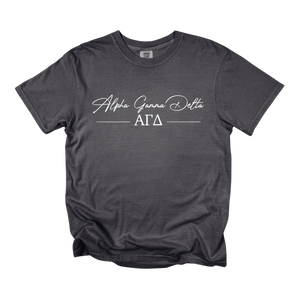 AGD- Greek Letters and Script Tee