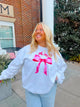 Pink Bow Crewneck Sorority Sweatshirt