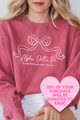 ADPI- Ribbon Bow Philanthropy Comfort Colors Sweatshirt