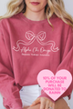 AXO- Ribbon Bow Philanthropy Comfort Colors Sweatshirt