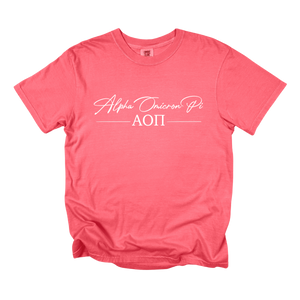 AOII- Greek Letters and Script Tee