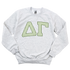 DG- Green Plaid Greek Letters Crewneck Sweatshirt