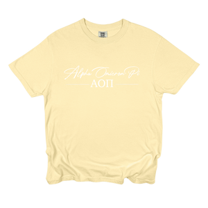 AOII- Greek Letters and Script Tee