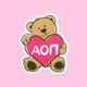 Teddy Love Sorority Sticker