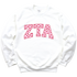 ZTA- Lover Girl Letters Sorority Crewneck Sweatshirt