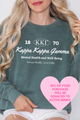 KKG- Oval Greek Letters Philanthropy Comfort Colors Sweatshirt