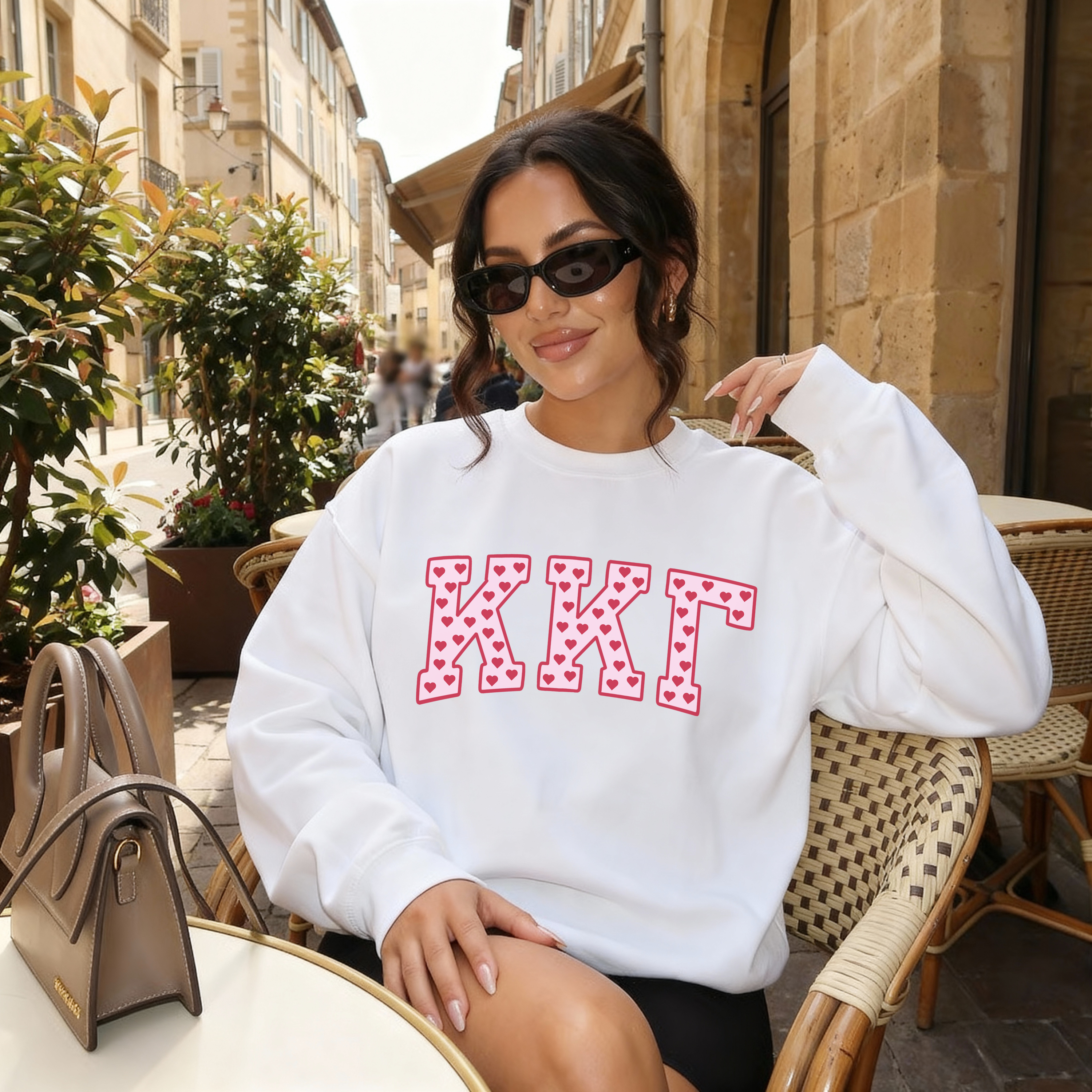Lover Girl Greek Letters Sorority Crewneck Sweatshirt – Made by Mollz