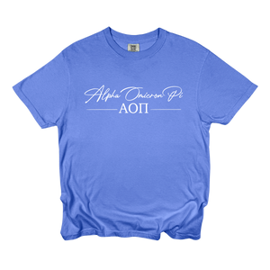 AOII- Greek Letters and Script Tee
