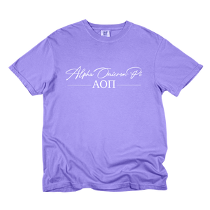 AOII- Greek Letters and Script Tee