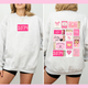 Pink Matchbox Crewneck Sorority Sweatshirt