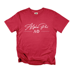 APHI- Greek Letters and Script Tee