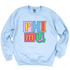PHI MU- Patchwork Sorority Crewneck Sweatshirt