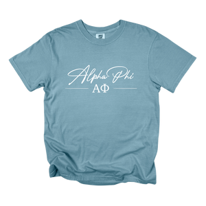 APHI- Greek Letters and Script Tee