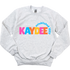 KD- Colorful Letters Sorority Crewneck Sweatshirt