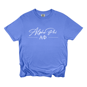 APHI- Greek Letters and Script Tee