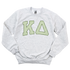 KD- Green Plaid Greek Letters Crewneck Sweatshirt