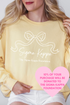 SK- Ribbon Bow Philanthropy Comfort Colors Sweatshirt