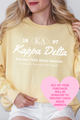 KD- Oval Greek Letters Philanthropy Comfort Colors Sweatshirt