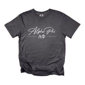 APHI- Greek Letters and Script Tee