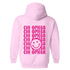 CHI O- Pink Smile Back Sorority Hooded Sweatshirt