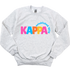 KKG- Colorful Letters Sorority Crewneck Sweatshirt