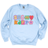SK- Patchwork Sorority Crewneck Sweatshirt