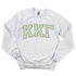 KKG- Green Plaid Greek Letters Crewneck Sweatshirt